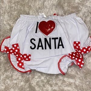 Mud Pie I Love Santa Bloomers
